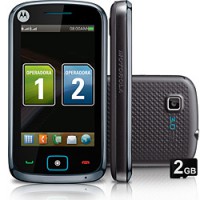 Motorola Screen Dual Chip EX128 - GSM - Desbloqueado Claro - c/ Leitor de Dois Chips, TouchScreen c/ Tela de 3.2", Câmera 3.0MP c/ Zoom 4x, Filmadora, MP3 Player, Rádio FM, Bluetooth, Fone, Cabo de Dados 